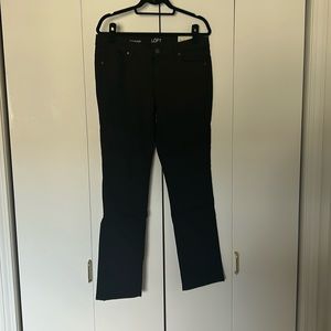 NWT Loft black modern straight jeans
